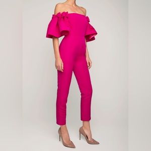 ALEXIA MARIA Dahlia Silk Faille Jumpsuit US6 NWT